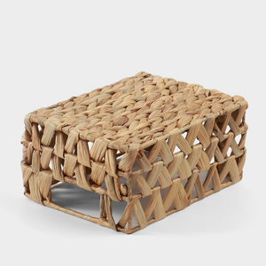 Panier de rangement en jacinthe d'eau tissé à la main / Corbeille en osier tressé polyvalente pour l'organisation de la maison, la lessive et le rangement ménager - Product Image 4