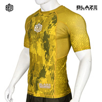 Rashguard MMA à demi-manches personnalisé pour hommes conception complète à sublimation manches courtesBJJ Gym Fitness Rash Guard