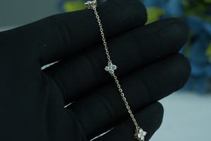 Bracelet de tennis moissanite en diamant de laboratoire de qualité supérieure 1,00ct rond vs1 or rose or argent oem odm bas quantité minimale de commande fournisseurs b2b - Product Image 4