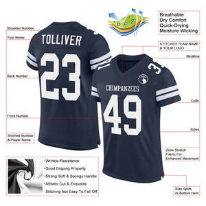 Nuevo diseño, muestra personalizada, cualquier color, uniforme de entrenamiento de fútbol de EE. UU., camiseta de fútbol personalizada, ropa de fútbol impresa de alta calidad - Product Image 2