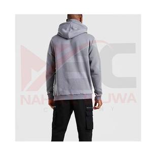 2023 hommes décontracté polaire à capuche poche kangourou Zip Snood Logo personnalisé imprimé hiver course ODM approvisionnement solide concepteur bouffée - Product Image 2