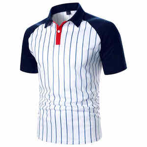 Polos de haute qualité 100% en coton pour hommes, vêtements décontractés à manches courtes personnalisés, motifs unis et imprimés, nouveau style - Product Image 3