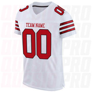 Custom Blank American Football Wear Athletic Sports T-<b>Shirt</b> Rugby Jersey Uniforms Hip Hop Jersey <b>Party</b> Team Name Number - Product Image 2