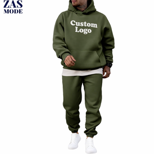 Custom Logo Men's Pullover <b>Hoodie</b> Sweatpants Vintage Regular Autumn Eco-friendly 2 in 1 Design Breathable Made in Bangladesh - Product Image 1