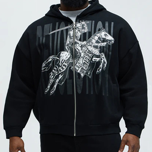 Sudadera Unisex de Algodón de 420 g/m², Sudadera Extra Grande con Estampado Personalizado, Sudadera con Hombros Caídos, Estilo Urbano, Logotipo Desgastado con Pedrería - Product Image 5