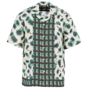 Chemise hawaïenne décontractée pour homme en flanelle à imprimé tropical, respirante, séchage rapide, col cubain, idéale pour la plage et l'été - Product Image 1
