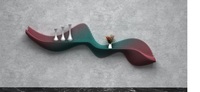 Support de bougie en acier fait main KSN, finition dorée brillante, forme de fleur, design mural ondulé paramétrique, décoration suspendue pour la maison, modèle Pâques