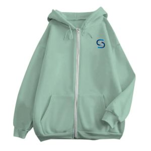 เสื้อสเวตเชิ้ตมีฮู้ดซิปแขนยาวพิมพ์ลายหัวใจสไตล์สตรีทแวร์ลำลอง - Product Image 2