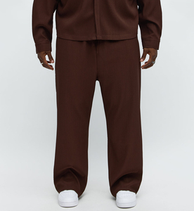 Pantalon de survêtement ample en toile pour homme, style streetwear personnalisé, grande taille, écologique, séchage rapide, taille élastique, style vintage, vente en gros - Product Image 1