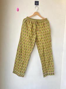 Conjuntos de pijamas florales verdes, ropa bohemia de algodón puro para mujer, conjuntos de pijama con estampado Floral, ropa de dormir cómoda, ropa de dormir suave, regalo para ella - Product Image 5