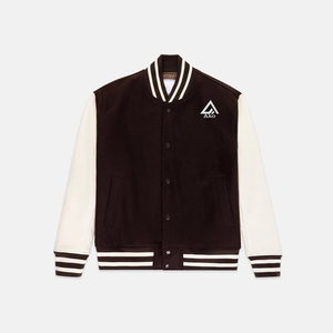 เสื้อแจ็คเก็ตวาร์ซิตี้แบบมีป้ายปักตัวอักษรเชนิลล์ แขนยาว สีสันสดใส ผ้าฟลีซ 100% ผ้าฝ้าย สำหรับผู้ชาย รับผลิตตามแบบ OEM - Product Image 1