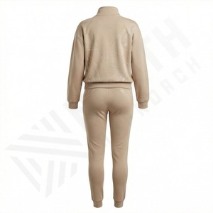 Conjunto Deportivo de Dos Piezas para Mujer, Manga Larga, Chaqueta con Cremallera, Pantalones de Cintura Alta, Marca de Fábrica, Conjunto Personalizado - Product Image 2