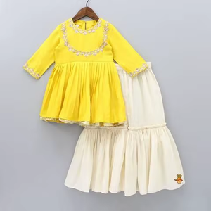 Vestido con bordado y personalizado en cualquier tamaño y color, moda, bonito, Baby-Gir, Lehenga, Kurat, 2021 - Product Image 6