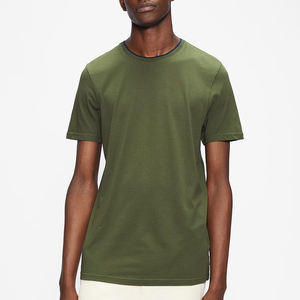 Camisetas en blanco con logotipo personalizado de 100% algodón de calidad superior para hombre, camisetas normales de autocultivo con cuello redondo para hombre - Product Image 5