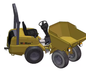 Minicargadora Mezcladora de Concreto Autocargable con Motor de Gasolina y Equipo Hidráulico para Mezclar Concreto - Product Image 3