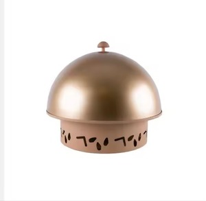 Pot chaud en acier inoxydable pour servir des aliments de table Pot à couvercle martelé plaqué argent - Product Image 5