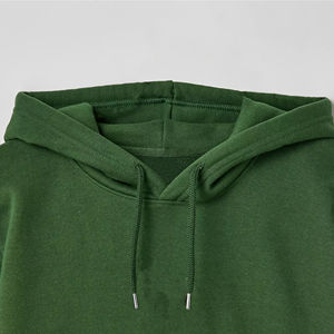 Sudadera con capucha de algodón 100% pesado para hombre, ropa de calle, jersey de invierno bordado con patrón sólido, capucha térmica transpirable con OEM - Product Image 5