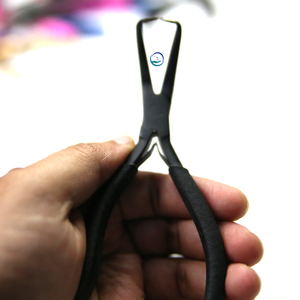 INTENSE SURGICAL High <b>Precision</b> Stainless Steel Hair Extension Pliers Microlink Bead Remover Lightweight Reusable Grey <b>Tool</b> - Product Image 4