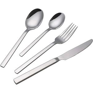 Ensemble de couverts de Restaurant en acier inoxydable, de luxe en argent Offre Spéciale, ensemble Unique de cuillères et fourchettes en acier inoxydable plaqué argent - Product Image 3