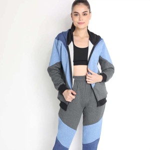 2025 ropa personalizada para mujer cómoda de algodón Tech Fleece mujer estampado personalizado chándal de gran tamaño con cremallera conjunto de dos piezas ropa de mujer - Product Image 1