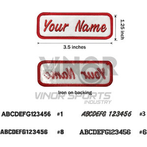 Twill Fabric Custom <b>Name</b> Patch 2pcs Personalized Embroidered <b>Name</b> Tags Sew On or Iron On Patches Clothing Uniforms - Product Image 3