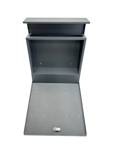 Boîte aux lettres de villa moderne minimaliste en acier inoxydable – Autoportante, étanche, extérieure, antirouille, avec fente pour journaux et <span class=keywords><strong>colis</strong></span> - Product Image 6