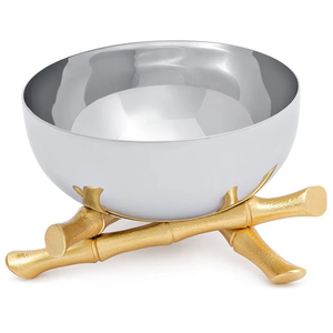 Elegante cuenco de metal para dátiles con brillo pulido, perfecto para banquetes, hoteles, restaurantes, funciones religiosas - Product Image 1