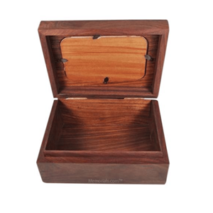 Memorable OEM Lavihexco American Style Wood <b>Urn</b> for <b>Dog</b> Pet Lid 180 Cubic Inches Capacity New Arrival Vietnam Funeral Supplies - Product Image 2