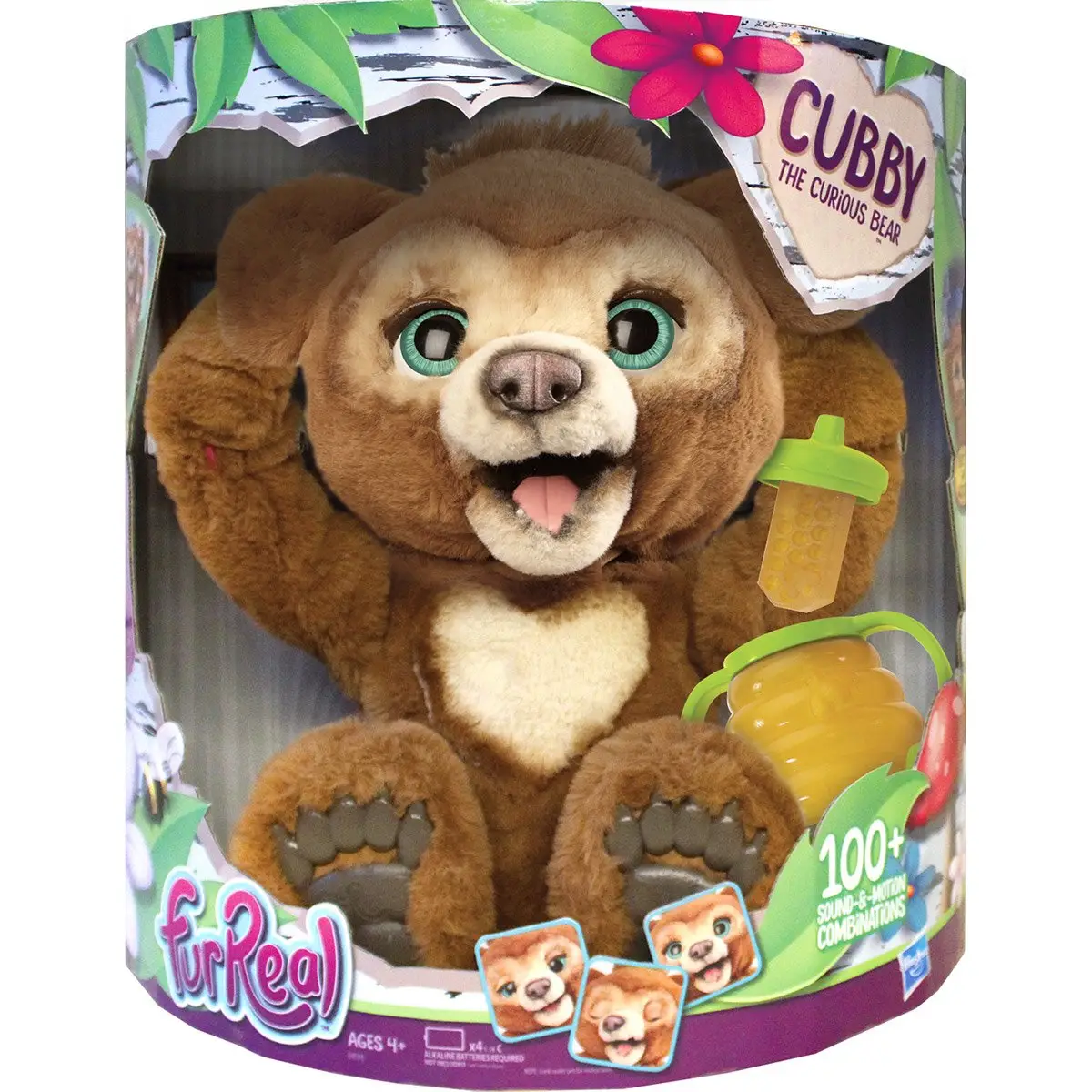 Consegna a domicilio per il nuovo originale FurReal Cubby l'orso curioso peluche interattivo, bambola dai 4 anni in su