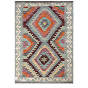 Alfombra Kilim de Maimana, Afganistán, 175 x 122 cm, Alfombras y Juegos de Alfombras - Product Image 1