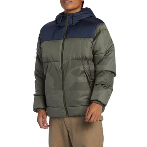 Vente en gros Veste bouffante en coton avec logo personnalisé pour hommes, imperméable, conception OEM, pour l'hiver Vêtements d'extérieur Veste à bulles chaude en duvet de canard - Product Image 3