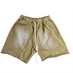 Shorts pour hommes, shorts délavés au soleil, poids lourd, streetwear, vintage doré, shorts délavés à l'acide, pour hommes, OEM - Product Image 1