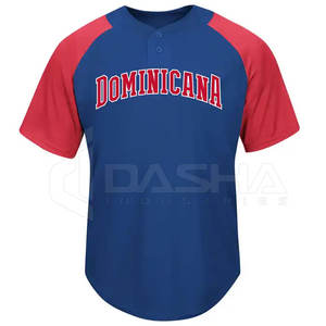 Superventas OEM camisetas de dos botones impresión personalizada por sublimación uniformes de softbol al por mayor desgaste de béisbol y softbol - Product Image 5