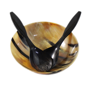 ชุดช้อนเขาควายช้อนขนมหวานเครื่องล้างจานปลอดภัยสำหรับงานแต่งงานงานหัตถกรรมช้อนเขาควาย - Product Image 6