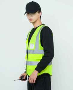 เสื้อกั๊กนิรภัยสำหรับทำงาน Hi-Vis สะท้อนแสงสีตามสั่งสำหรับงานอุตสาหกรรมก่อสร้าง - Product Image 3