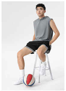 Pantalones cortos de baloncesto para jóvenes 2 en 1 ligeros de secado rápido de alta calidad personalizados de fábrica - Product Image 2