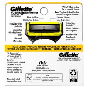 Recharges de rasoir Gillette ProGlide Shield pour hommes, 4 recharges de lames - Product Image 6