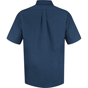 Chemises habillées en popeline à manches longues pour hommes, coupe classique, décontractées, boutonnées, logo personnalisé, 100% coton - Product Image 3