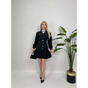 Vestido Corto Plisado con Cintura Natural 1023, Lavable - Product Image 2