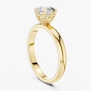 BAGUE EN OR JAUNE 18KT DIAMANT DE LABORATOIRE 6.50 - Product Image 2