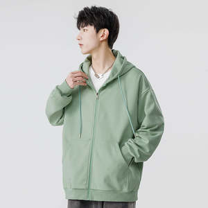 2025 New Men's Women's Customized Logo <b>Fleece</b> Anti-Shrink <b>Sweatshirt</b> Winter Loose 100% Cotton <b>Lined</b> Solid Plain Dyed Leisure - Product Image 2