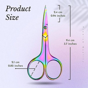 Tijeras para Cutículas de Acero Inoxidable al por Mayor, Tijeras Profesionales de Alta Calidad con Punta Afilada para Cutículas y Uñas, Pakistán - Product Image 2