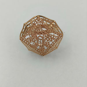 Montajes de joyería fina de oro sólido de nuevo diseño de lujo monturas de anillo de oro de diamante Real Ghat para mujeres - Product Image 1