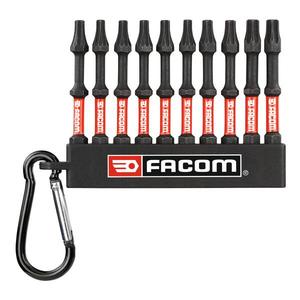 Juego de puntas de destornillador Torx de alto impacto Facom (10 piezas) Herramientas Eléctricas - Product Image 1