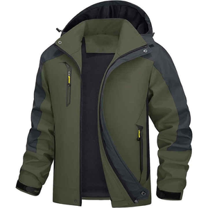 เสื้อแจ็คเก็ตยีนส์บุใยสังเคราะห์สำหรับผู้ชาย Oem Bright Indus รุ่น Winter Outdoor ป้องกันลม มีฮู้ด บุขนแกะ กันน้ำ ระบายอากาศ แห้งเร็ว เป็นมิตรกับสิ่งแวดล้อม - Product Image 3