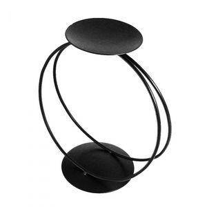 Porte-bougie en fil métallique finition dorée, support décoratif pour bougie de table pour la maison, la décoration de Noël et des fêtes - Product Image 4