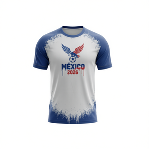 Maglia da Calcio Unisex 2026 WC Messico per Tifosi, T-shirt con Grafica Aquila Verde, Regalo Perfetto - Product Image 2