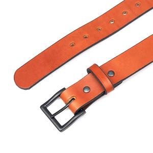 Top qualité 2025 personnalisé hommes classique décontracté marron ceintures en cuir véritable pour un usage quotidien ceintures en cuir confortable Service OEM - Product Image 2