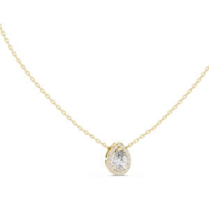 jewels 18k gold jewellery pear cut <b>necklace</b> for women - Product Image 4