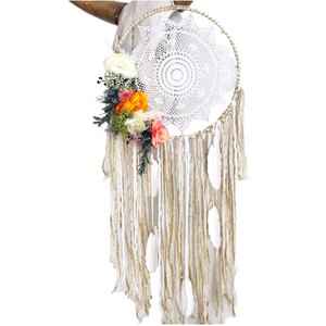 เครื่องดักความฝัน macrame ที่มีสไตล์ออกแบบมาเป็นพิเศษสำหรับตกแต่งผนังอุปกรณ์ตกแต่งบ้านราคาขายส่ง - Product Image 2